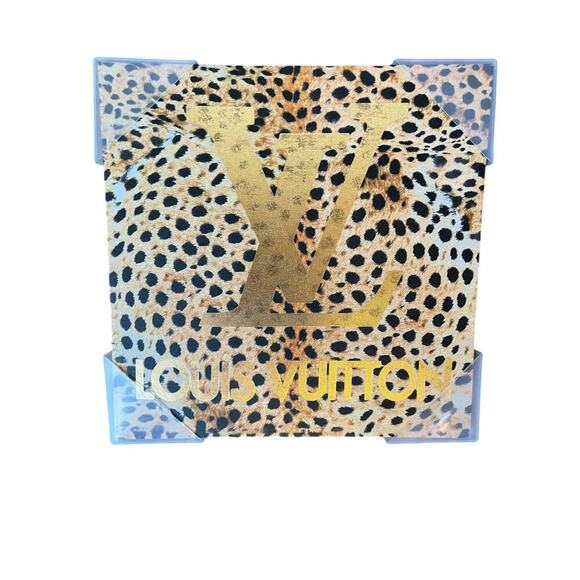 LOUIS VUITTON LEOPARD PRINT LOGO CANVAS PICTURE NEW - Picture 1 of 6